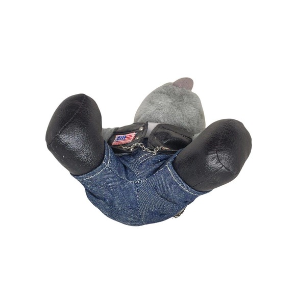 Rhinocort Motorcycle Pants Boots Chain Flag Rhino Sunglasses Stuffed Animal - Picture 5 of 6